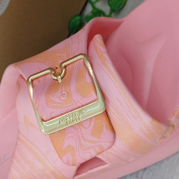 Dr. Scholl's Original Goals Buckle Slip On Wedge Sandals NIB - Picture 3 of 10